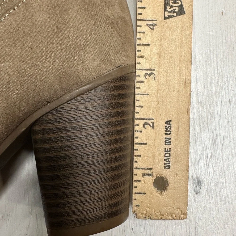 Madden Girl Over-the-Knee Boots • Taupe Faux Suede • G-Deedee • 5.5